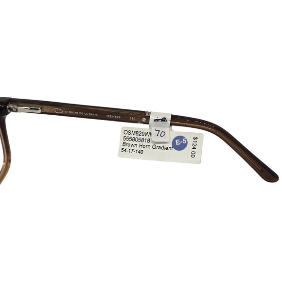 Oscar de la Renta OSM829 Brown Horn Gradient Eyeglass Frames 54-17-140 Rectangle - Picture 8 of 10